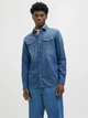 Рубашка джинсовая мужская Jack & Jones 12138115 L Голубая (5713734696672) - изображение 1