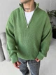 Светр чоловічий MR Zip Oversize S зелений - зображення 2