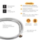 Шланг Lidz Niagara 07 1,2 м LDNIA07CRM35455 Chrome - изображение 2