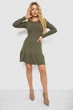 Платье с оборкой AGER XL-XXL Хаки 230R0112 (117525_837136) - изображение 2