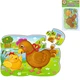 Магнитные пазлы для детей Vladi Toys VT3205-78 P Курочка и цыпленок, 12 элементов (VT3205-78-RT) - изображение 1
