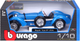 Металева модель автомобіля Bburago Bugatti Type 59 1:18 Синя (4893993120628) (955555908158965) - Уцінка - зображення 1