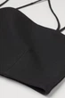 Женский топ h&m 0994995 М Черный - изображение 8