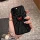 Чохол для iPhone 16 матовий з павутиною, захисний, чорний - зображення 2