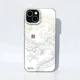 Чехол на iPhone 12 глянцевый с драконом, защитный, Белый - изображение 1