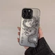 Чехол на Iphone 14 глянцевый с драконом, защитный, черный - изображение 6