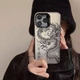 Чехол на Iphone 14 глянцевый с драконом, защитный, черный - изображение 7