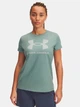 Футболка женская Under Armour UA Rival Logo 1356305-348 L Зеленая (197779674348) - изображение 1