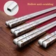 Палички для їжі BauTech Chopsticks із нержавіючої сталі в китайському стилі Журавлі Сріблястий (1015-464-01) - зображення 4