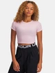 Футболка короткая женская Under Armour Ua Rival Rib Baby Tee 6000264-647 M Розовая (197779711449) - изображение 1