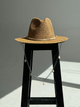 Шляпа Федора женская D.Hats из рафия с цепью серебро с ракушками коричневая - изображение 4