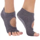 Жіночі шкарпетки для йоги з відкритими пальцями Yoga Socks протиковзкі розмір 36-41 сірі (GI-6872) - зображення 1