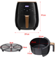 Мультипечь аэрофритюрница Cheffinger CF-AFRY 4.5 л 1400Вт Black - изображение 5