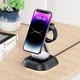 Зарядка беспроводная складная Qi2 3in1 ACEFAST E16 |20.5W Watch/Airpods/Phone| Док станция Black - изображение 2
