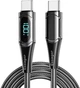Кабель з дисплеєм Essager ES-XCTT1-YDA01 Type-C to Type-C PD 100W 1m - Black - зображення 2