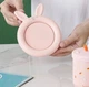 Чашка трубочкой, крышкой на поставке Зайка с подогревом от 220в Pink - изображение 3