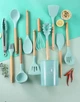 Набір кухонного приладдя 12 предметів Kitchen Set Бірюзовий - зображення 1