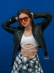 Очки солнцезащитные авиатор Sunshine черные с красными линзами - изображение 4