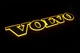 Надпис на решітку Volvo нержавійка з оранжевою підсвіткою (89см.*13,5см.) - зображення 9