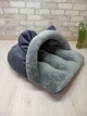 Лежак норка з капюшоном для котів та собак Animals_joy M 70*60 cм (031) - изображение 2