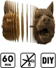3D пазл-конструктор Cartonic 3D Puzzle Wolf Картонный (CARTWOLF) - изображение 7
