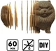 3D пазл-конструктор Cartonic 3D Puzzle Pomeranian spitz Померанский шпиц Картонный (CARTSPITS) - изображение 8