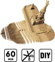 3D пазл-конструктор Cartonic 3D Puzzle The end of russian warship Русский военный корабль все… Картонный (CARTEND) - изображение 7