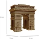 Картонный 3D пазл-конструктор Cartonic 3D Puzzle Arc de Triomphe Paris (CARTARCP) - изображение 3
