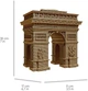 Картонный 3D пазл-конструктор Cartonic 3D Puzzle Arc de Triomphe Paris (CARTARCP) - изображение 4