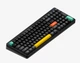Бездротова механічна клавіатура NuPhy Halo96 V2 / Blush (linear, 42gf) / Color - Obsidian Black / Hot-Swappable, RGB, ANSI US - зображення 1