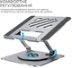 Подставка для ноутбука OfficePro LS799G Aluminum alloy Gray - изображение 6