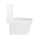 Унитаз-моноблок напольный Qtap Kolibri Ultra Quiet безободковый с сиденьем Soft-close WHITE QT10226380W - изображение 4