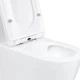 Унитаз-моноблок напольный Qtap Kolibri Ultra Quiet безободковый с сиденьем Soft-close WHITE QT10226380W - изображение 5