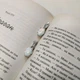 Серебряные серьги с опалом 4.429ct, фианитами (2174349) - изображение 5