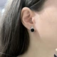 Серебряные серьги с натуральным ониксом (60002117) - изображение 7