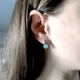 Серебряные серьги с натуральным изумрудом 1.54ct (2167365) - изображение 6