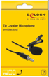 Mikrofon Delock Tie Lavalier Microphone Omnidirectional with Clip (4043619662791) - obraz 4