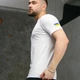Базова чоловіча Футболка Intruder прямого крою з принтом Прапор України на рукаві біла розмір XXL - зображення 3