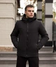 Зимняя мужская Куртка Pobedov "Dzen" до -18°C с капюшоном на силиконе черная размер XXL - изображение 2