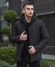 Зимняя мужская Куртка Pobedov "Dzen" до -18°C с капюшоном на силиконе черная размер XXXL - изображение 2