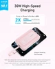 УМБ Powerbank Anker Zolo Portable Charger, 10000mAh 30W розовый (A1688) - изображение 2