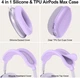 Чехол для Apple Airpods Max 2 / Airpods Max Ear Cups/Ear Pad/Headband Cover Purple (ARS83291) - изображение 4