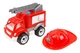 Игрушка пожарная машина Technok Toys 3978 с каской подвижные элементы пластик 30 см красный - изображение 2