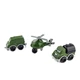 Игрушечный набор машинок 3в1 Военный транспорт Technok Toys 9192 пластик 10 см хаки - изображение 4