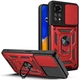 Протиударний броньований чохол із захистом камери для Xiaomi Redmi Note 11 та Note 11s Armor Case Keysion red - изображение 1