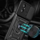 Протиударний броньований чохол із захистом камери для Xiaomi Redmi 12c Armor Case Keysion black - зображення 11