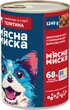 Упаковка вологого корму для дорослих собак М'ясна миска шматочки в соусі з телятиною 1240 г х 6 шт (4820255192123-6) - изображение 3