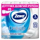 Папір туалетний Zewa Deluxe білий 3 шари 32 рулони (7322541343181) - изображение 1