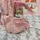 Рюкзак в корейском стиле розовый с игрушкой - изображение 6