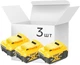 Набор Аккумуляторных батарей для инструмента DeWalt DCB184P3 3 шт - изображение 1